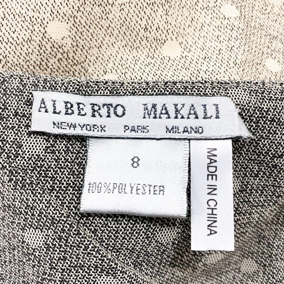 Alberto Makali Polka Dot Sheer A Line Skirt 8 - Picture 4 of 4